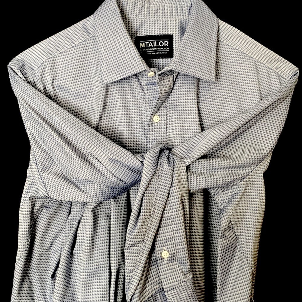 MTAILOR Geometric Dress Shirt